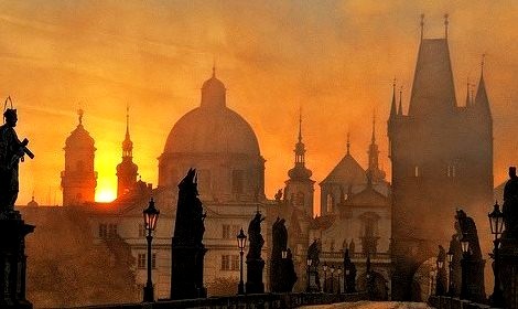 Sunset, Prague, Czech Republic
