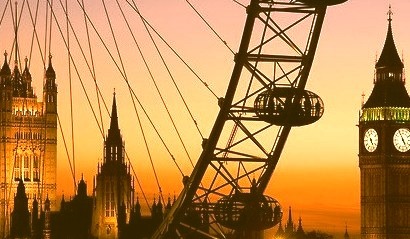 Golden Sunset, London, England