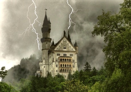 Lightning Strikes, Neuschwanstein Castle, Germany