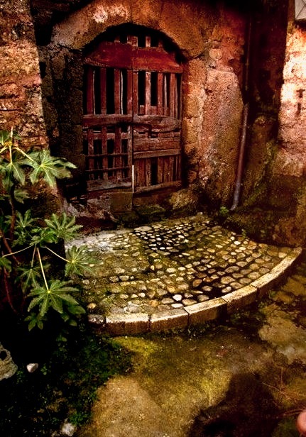 Ancient Garden Door, Calcata, Italy