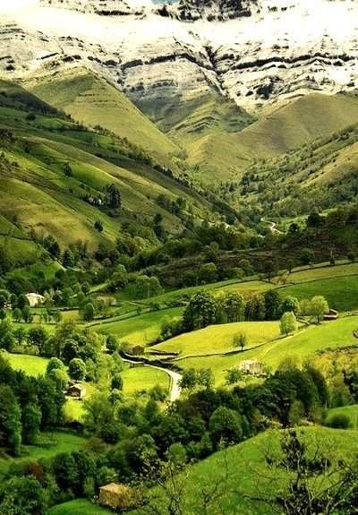Green Valley, The Pyrenees, Cantabria, Spain